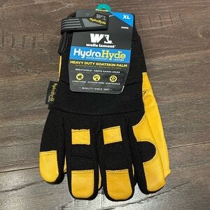 Wells Lamont HydraHyde heavy duty goat skin palm,water resistant leather gloves